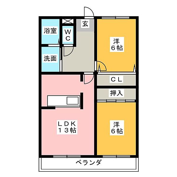 ファミーユ・レイ ｜三重県鈴鹿市長太旭町５丁目(賃貸マンション2LDK・2階・57.00㎡)の写真 その2