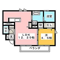 ダバンティ  ｜ 三重県鈴鹿市竹野１丁目（賃貸アパート1LDK・1階・43.33㎡） その2