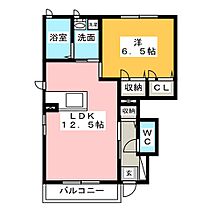 シャンテソラーレ　Ａ棟  ｜ 三重県鈴鹿市南若松町（賃貸アパート1LDK・1階・47.08㎡） その2