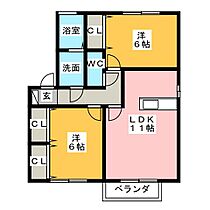 シティコート  ｜ 三重県鈴鹿市弓削１丁目（賃貸アパート2LDK・2階・55.44㎡） その2