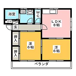 間取図画像 2DK