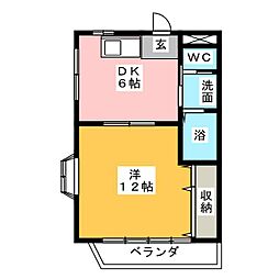間取図画像 1DK