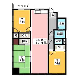 間取図画像 3LDK
