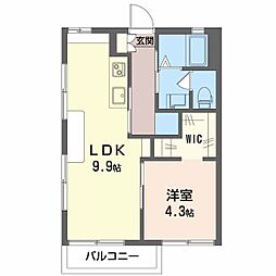 グリーンメゾン 1LDKの間取図画像