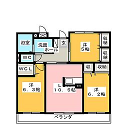 ルミエール栄 3LDKの間取図画像