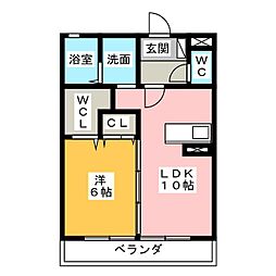 Sirius 1LDKの間取図画像