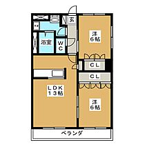 ツインズアソシアＢ棟  ｜ 三重県桑名市長島町松ケ島（賃貸マンション2LDK・2階・57.33㎡） その2