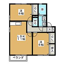 プリマベーラＢ  ｜ 三重県桑名市大字和泉（賃貸アパート2LDK・1階・55.44㎡） その2