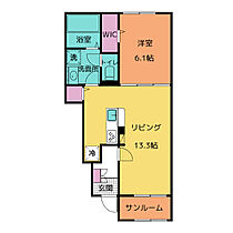 ブランドール樹IV　Ｂ 105 ｜ 三重県桑名市大字小貝須342-1（賃貸アパート1LDK・1階・50.05㎡） その2