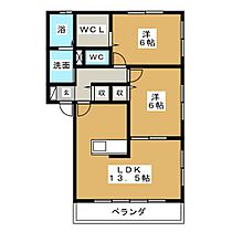 パークサイド若宮　Ｂ棟  ｜ 三重県桑名市大字江場（賃貸アパート2LDK・2階・58.38㎡） その2