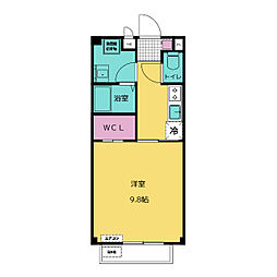 marmoru 1Kの間取図画像