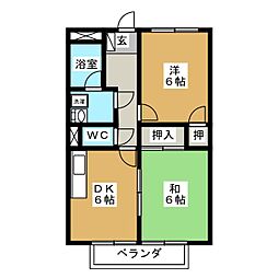 サープラスY・S 2DKの間取図画像