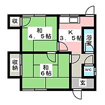 楠木住宅御薗アパート1  ｜ 三重県伊勢市御薗町高向（賃貸アパート2K・1階・32.00㎡） その2