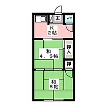 コーポ暁  ｜ 三重県伊勢市上地町（賃貸アパート2K・2階・25.92㎡） その2