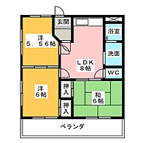 ハイブリッジ湯田  ｜ 三重県伊勢市小俣町湯田（賃貸マンション3LDK・3階・53.00㎡） その2