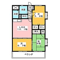 アビーロード  ｜ 三重県伊勢市御薗町上條（賃貸マンション3LDK・2階・63.18㎡） その2