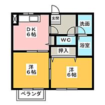 コーポＭＥＩＷＡ　Ｂ  ｜ 三重県多気郡明和町大字馬之上（賃貸アパート2K・2階・39.39㎡） その2