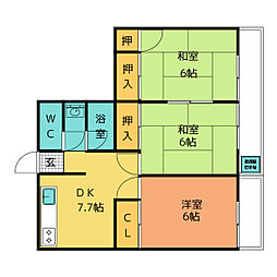 🉐敷金礼金0円！🉐丸二マンションサンシャイン3