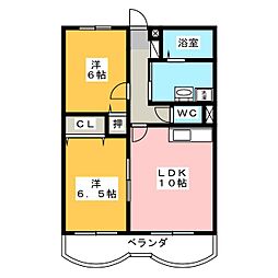 マ・メゾン 2LDKの間取図画像