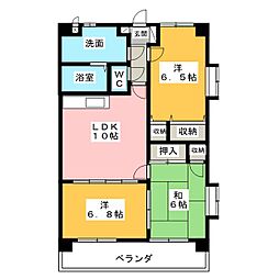 ラフィネ神久 3LDKの間取図画像