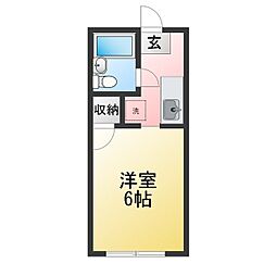エポックエゲ3 ワンルームの間取図画像