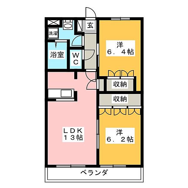 来夢 ｜三重県松阪市肥留町(賃貸マンション2LDK・2階・57.33㎡)の写真 その2