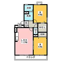 ロイヤルガーデンＢ  ｜ 三重県松阪市嬉野中川新町４丁目（賃貸アパート2LDK・3階・56.30㎡） その2