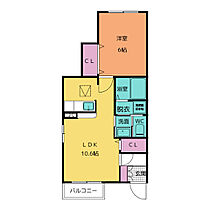 クラージュＡ  ｜ 三重県松阪市中林町（賃貸アパート1LDK・1階・40.06㎡） その2