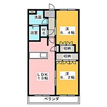 フルスパッセンＣ  ｜ 三重県松阪市肥留町（賃貸マンション2LDK・2階・57.32㎡） その2