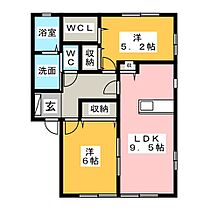 サンガーデン上川　Ｃ  ｜ 三重県松阪市上川町（賃貸アパート2LDK・1階・52.29㎡） その2