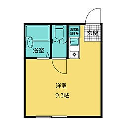 メゾンドフルール ワンルームの間取図画像