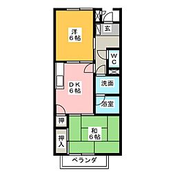 間取図画像 2DK