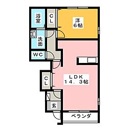 間取図画像 1LDK