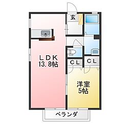 ライブリー2 ワンルームの間取図画像