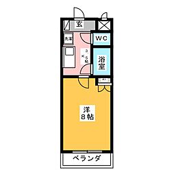 ナイスセブンあつみ 1Kの間取図画像
