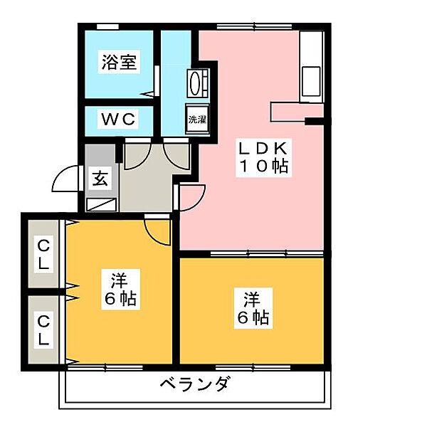 シルキー ｜三重県伊賀市平野六反田(賃貸アパート2LDK・3階・53.84㎡)の写真 その2
