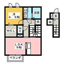 エムズ　モンピュール　I棟  ｜ 三重県名張市木屋町（賃貸アパート1LDK・2階・46.32㎡） その2