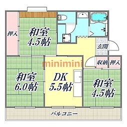 間取図画像 3DK