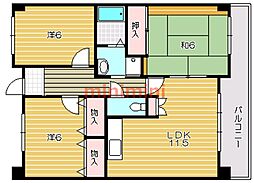 間取図画像 3LDK