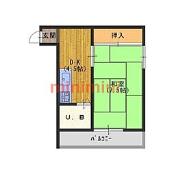 間取図画像 1DK