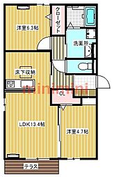 SPECIALE(スペチアーレ) 2LDKの間取図画像