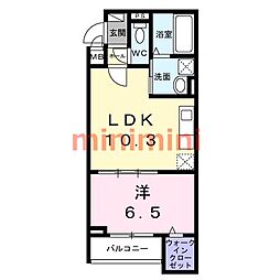 東一津屋アパート(027268101) 1LDKの間取図画像