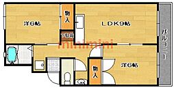 プレミール辻子 2LDKの間取図画像