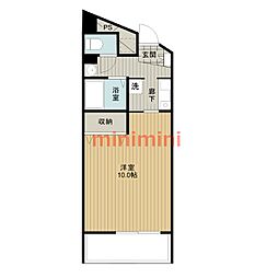プライム青葉丘 1Kの間取図画像