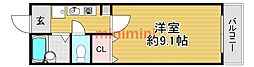 穂積マンション 1Kの間取図画像