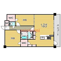 イーストコートアイ別院町 1SLDKの間取図画像