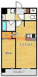 スプランティッド茨木天王 1LDKの間取図画像