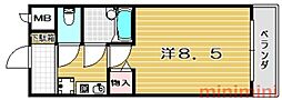 メゾンアイーシャ 1Kの間取図画像