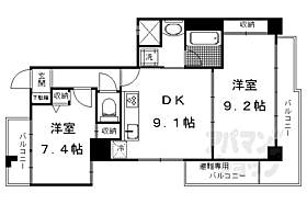 京都府京都市上京区大宮通今出川下ル薬師町（賃貸マンション2LDK・3階・59.77㎡） その2