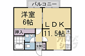 京都府京都市左京区下鴨南芝町（賃貸アパート1LDK・1階・40.92㎡） その2